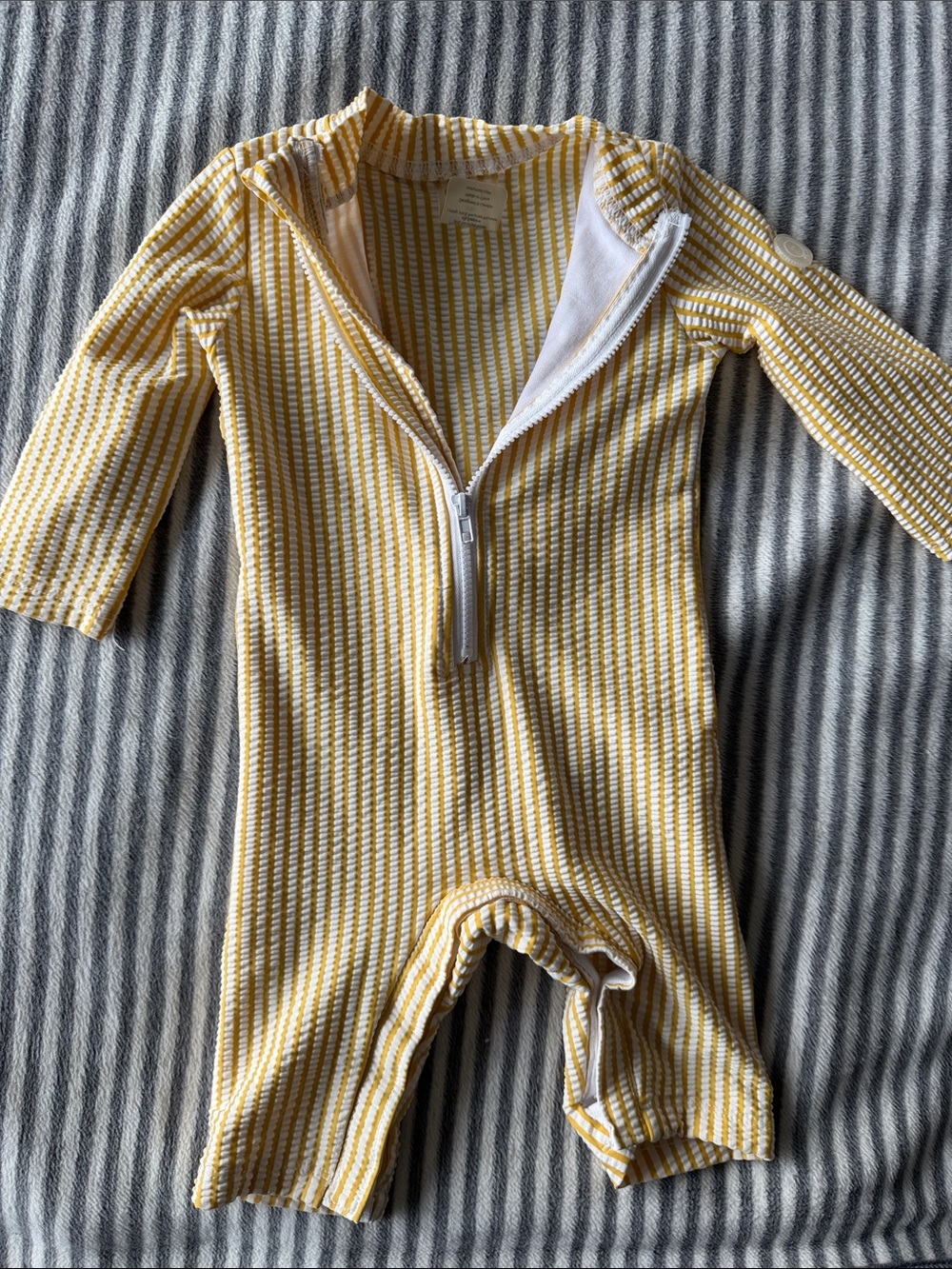 Mori seersucker baby bathing suit